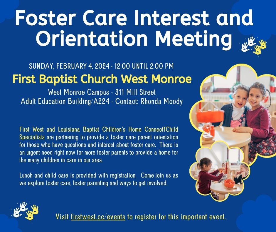 Foster Care Interest and Orientation Meeting
